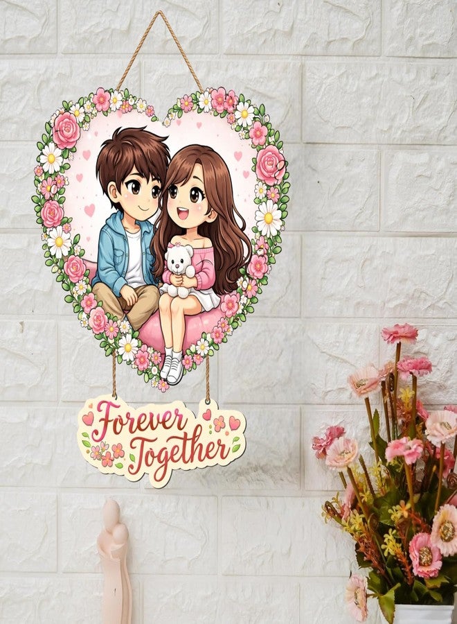 Webelkart Premium Couple Wall Hanging for Home Decor | Couple Gifts Forever Together Couple Design,Valentine Gift Item for Girlfriend/Boyfriend/Husband Wife Living Room Decoration (1) - Image 5